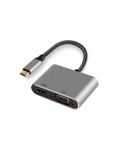Ewent EW9700 Adaptador gráfico USB Negro, Plata