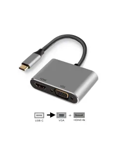Ewent EW9700 Adaptador gráfico USB Negro, Plata 2