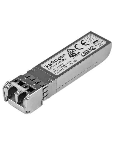 StarTech.com Módulo Transceptor SFP+ Compatible con el Modelo EX-SFP-10GE-SR de Juniper - 10GBASE-SR - Fibra Multimodo (MMF)