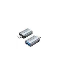 Adaptador OTG USB Vention CUCH0/ USB Hembra - Lightning Macho/ Azul