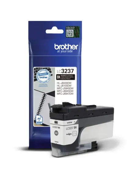 Cartucho tinta brother lc3237bk negro 3000 páginas