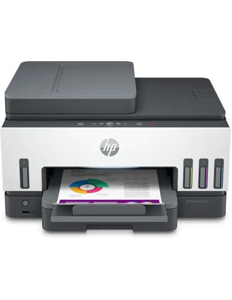 Multifuncion hp inyeccion color inkjet smart tank 7605 fax -  a4 -  15ppm -  9ppm color -  duplex impresion -  red -  wifi