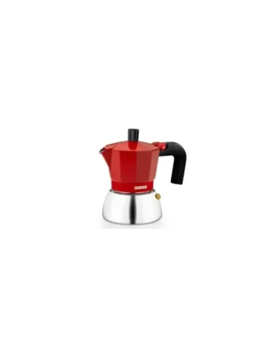 Cafetera Italiana Monix Induction Inox M863109/ 9 Tazas/ Roja