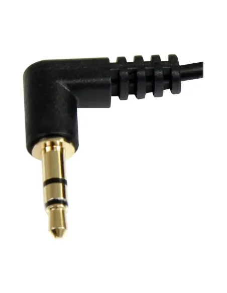 Cable jack 3.5mm startech 0.30m -  macho - macho -  negro