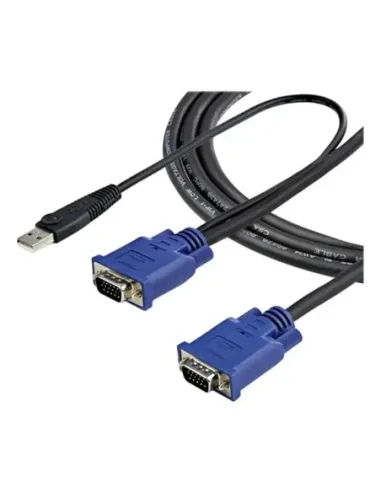 Cable vga a vga - usb 2.0 startech 3.05m -  macho - macho -  negro