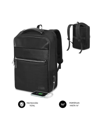 Mochila subblim business v2 ap para portatil 16pulgadas negro