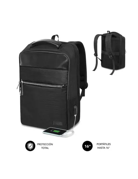 Mochila subblim business v2 ap para portatil 16pulgadas negro