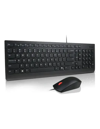 Lenovo Essential Wired Combo (ES 172) teclado Ratón incluido Universal USB Español Negro