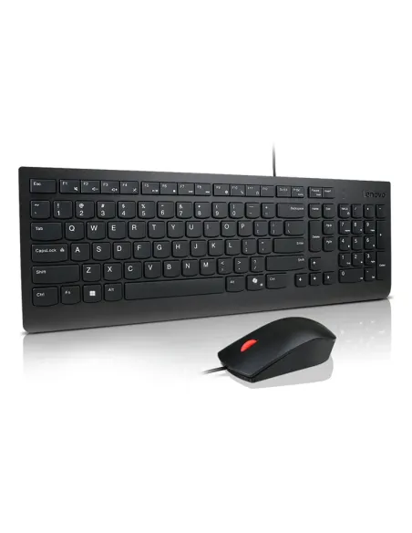 Lenovo Essential Wired Combo (ES 172) teclado Ratón incluido Universal USB Español Negro