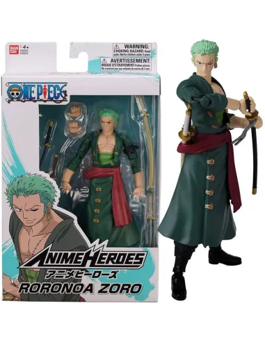 Figura bandai one piece anime heroes roronoa zoro