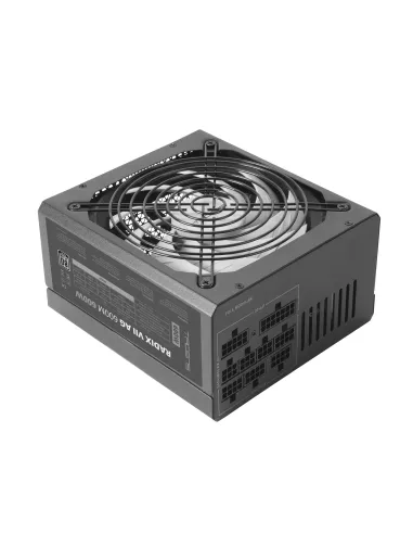 Tacens RADIX VII AG 600, Fuente Alimentación Full Modular 600W ATX, 10 Años Garantía, 80Plus Silver, +87% Eficiencia,