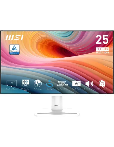 MSI Pro MP251W E2 pantalla para PC 62,2 cm (24.5") 1920 x 1080 Pixeles Full HD LED Blanco