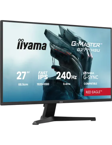 iiyama G-MASTER G2771HSU-B1 pantalla para PC 68,6 cm (27") 1920 x 1080 Pixeles Full HD Negro