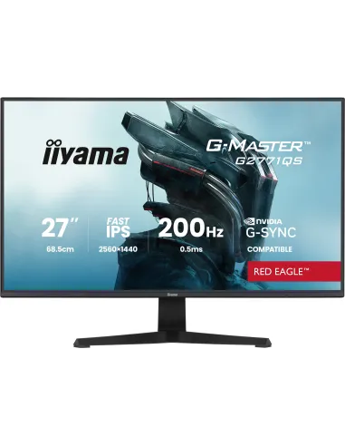iiyama G-MASTER G2771QS-B1 pantalla para PC 68,6 cm (27") 2560 x 1440 Pixeles Wide Quad HD Negro