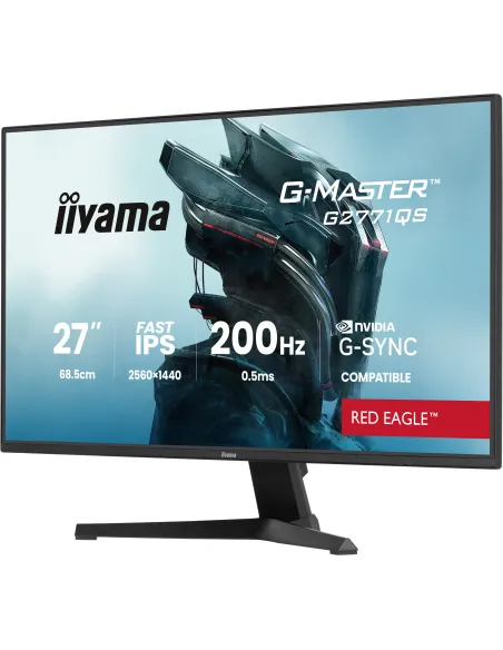 iiyama G-MASTER G2771QS-B1 pantalla para PC 68,6 cm (27") 2560 x 1440 Pixeles Wide Quad HD Negro