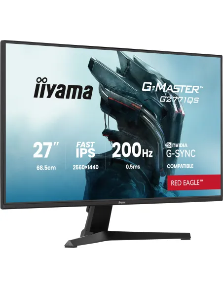 iiyama G-MASTER G2771QS-B1 pantalla para PC 68,6 cm (27") 2560 x 1440 Pixeles Wide Quad HD Negro