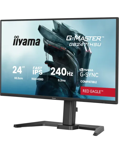 iiyama G-MASTER GB2471HSU-B1 pantalla para PC 60,5 cm (23.8") 1920 x 1080 Pixeles Full HD Negro