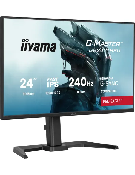 iiyama G-MASTER GB2471HSU-B1 pantalla para PC 60,5 cm (23.8") 1920 x 1080 Pixeles Full HD Negro