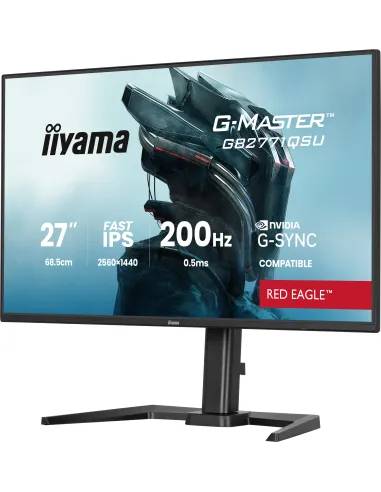 iiyama G-MASTER GB2771QSU-B1 pantalla para PC 68,6 cm (27") 2560 x 1440 Pixeles Wide Quad HD Negro