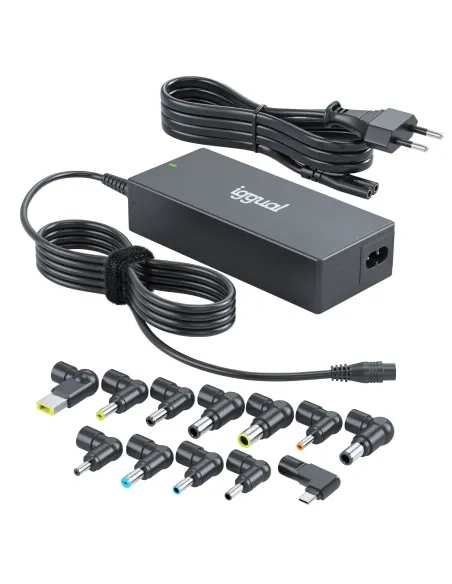 iggual CUA-C-12T-90W adaptador e inversor de corriente Interior Negro