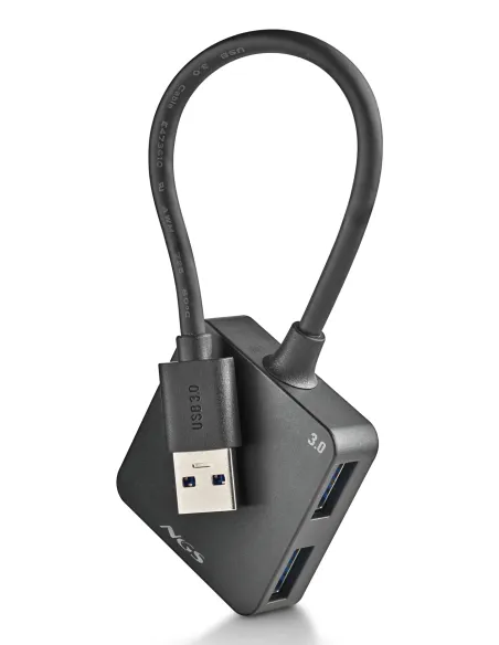 NGS IHUB 3.0 TINY USB 3.2 Gen 1 (3.1 Gen 1) Type-A 5000 Mbit s Negro