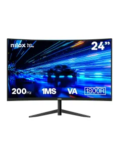 Nilox MONITOR 23 8 CURVO 200HZ HDMI DP pantalla para PC 60,5 cm (23.8") 1920 x 1080 Pixeles Full HD LCD Negro