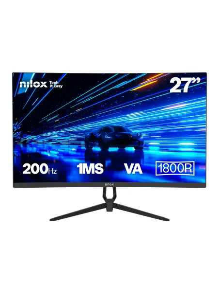 Nilox NXM27CRV2001 pantalla para PC 68,6 cm (27") 1920 x 1080 Pixeles Full HD LED Negro