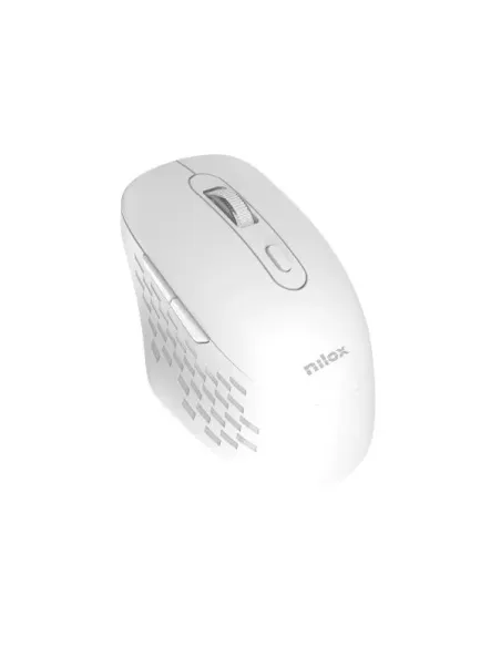 Nilox RATON DUAL WIRELESS 1600 DPI BLANCO ratón Oficina Bluetooth + USB Type-A Óptico