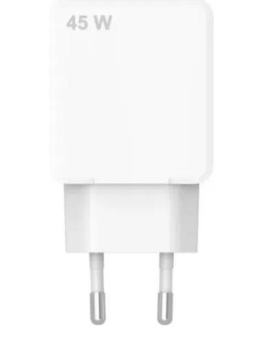 Celly SLIMTC1C1A45WWH cargador de dispositivo móvil Portátil, Smartphone, Tableta Blanco Corriente alterna Carga rápida Interior