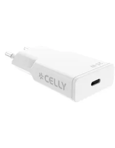 Celly SLIMTC1C25W Portátil, Smartphone, Tableta Blanco Corriente alterna Carga rápida Interior