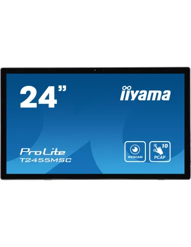 iiyama T2455MSC-B1 pantalla para PC 61 cm (24") 1920 x 1080 Pixeles Full HD LED Pantalla táctil Negro