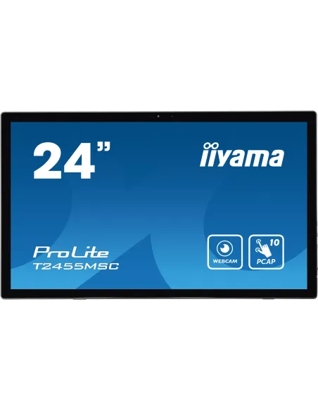 iiyama T2455MSC-B1 pantalla para PC 61 cm (24") 1920 x 1080 Pixeles Full HD LED Pantalla táctil Negro