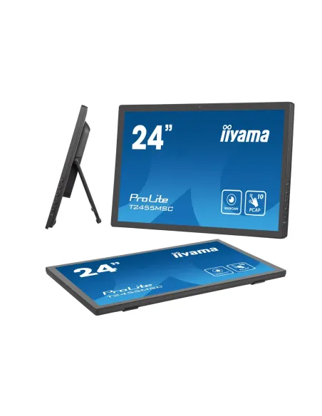 iiyama T2455MSC-B1 pantalla para PC 61 cm (24") 1920 x 1080 Pixeles Full HD LED Pantalla táctil Negro