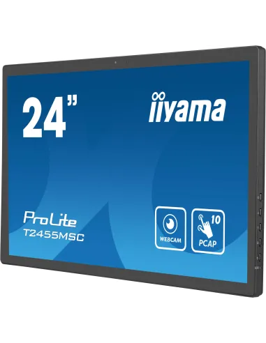 iiyama T2455MSC-B1 pantalla para PC 61 cm (24") 1920 x 1080 Pixeles Full HD LED Pantalla táctil Negro
