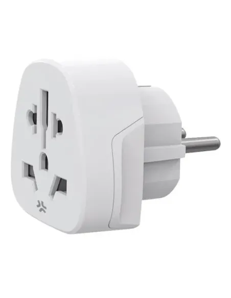 Celly TRAVELADAPTER adaptador de enchufe eléctrico Tipo F Universal Blanco