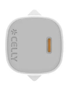 Celly UPTC1USBC45WWH cargador de dispositivo móvil Smartphone, Tableta Blanco Corriente alterna Carga rápida Interior 2