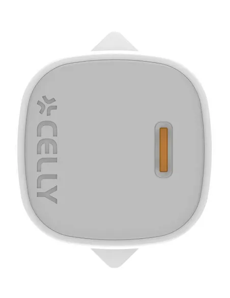 Celly UPTC1USBC45WWH cargador de dispositivo móvil Smartphone, Tableta Blanco Corriente alterna Carga rápida Interior