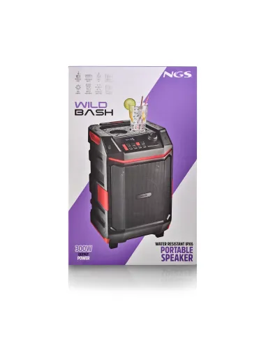 NGS WILD BASH Altavoz portátil estéreo Negro 50 W