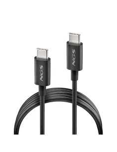 NGS ZYRO 60W-1 cable USB USB 2.0 1 m USB C Negro