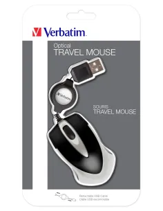Verbatim Ratón óptico de viaje Go Mini  Negro