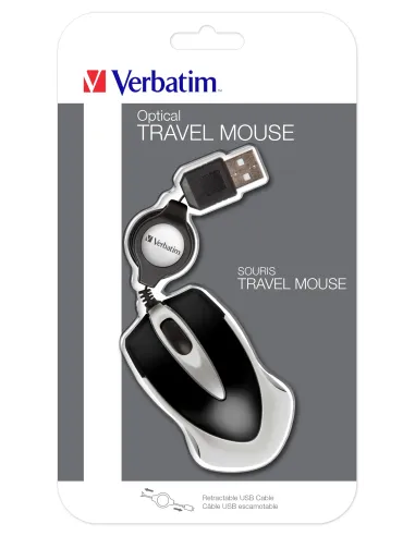 Verbatim Ratón óptico de viaje Go Mini  Negro