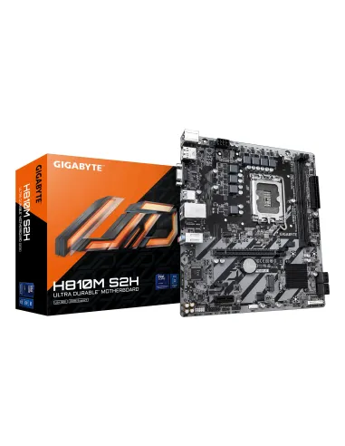 GIGABYTE H810M S2H Placa base - Procesadores Intel Core Ultra (Serie 2), VRM de 4+1+2 fases, hasta 6400 MHz DDR5, 1xPCIe 4.0
