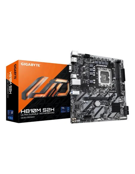 GIGABYTE H810M S2H Placa base - Procesadores Intel Core Ultra (Serie 2), VRM de 4+1+2 fases, hasta 6400 MHz DDR5, 1xPCIe 4.0