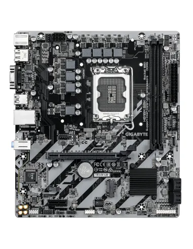 GIGABYTE H810M S2H Placa base - Procesadores Intel Core Ultra (Serie 2), VRM de 4+1+2 fases, hasta 6400 MHz DDR5, 1xPCIe 4.0