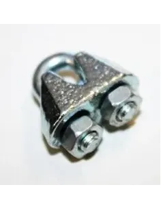Sujeta cables recto galvanizado din - 741 3 mm.