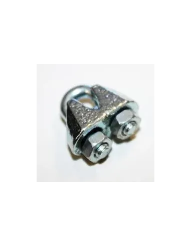 Sujeta cables recto galvanizado din - 741 3 mm.