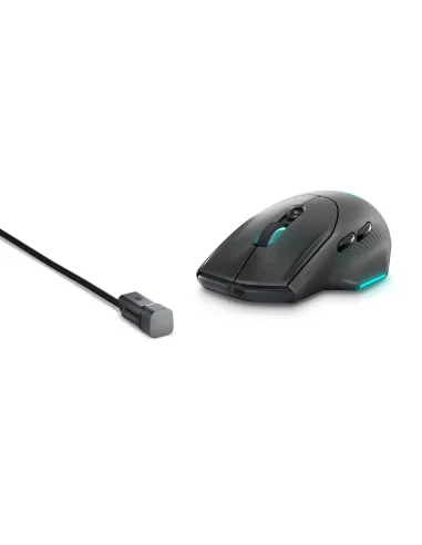 Alienware AW620M ratón Juego mano derecha RF Wireless + USB Type-C Óptico 26000 DPI