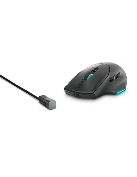 Alienware AW620M ratón Juego mano derecha RF Wireless + USB Type-C Óptico 26000 DPI