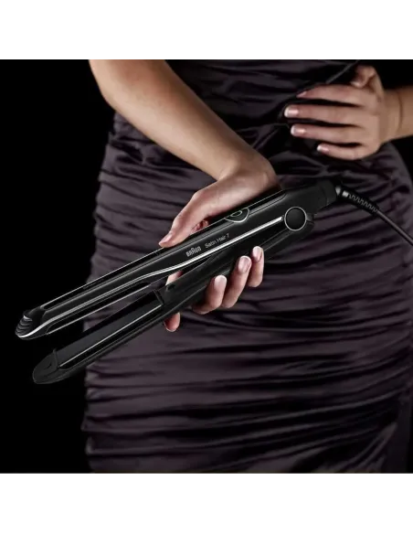 Braun Satin Hair 7 SensoCare ST780 Plancha de pelo Caliente Negro 2 m