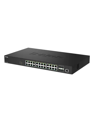 D-Link DMS-1250-28P E switch Gestionado L2 2.5G Ethernet (100 1000 2500) Energía sobre Ethernet (PoE) Negro